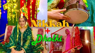 NikkahDholki Ceremony Of My Friend🌺Enjoy Alot❤️✨dholki nikkah weddings [upl. by Arten126]