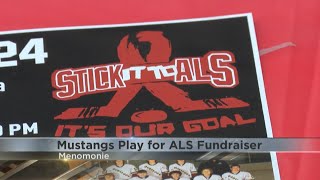 Menomonie hockey sticks it to ALS with fundraiser [upl. by Jem]