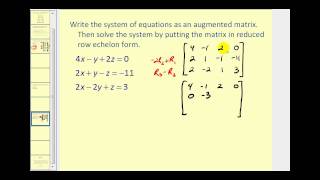 Augmented Matrices Reduced Row Echelon Form [upl. by Elurd]