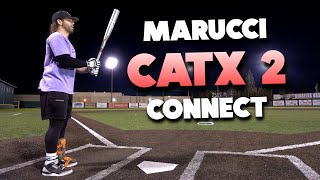 Hitting with the Marucci CATX2 Connect  BBCOR Baseball Bat Review [upl. by Nerraj]