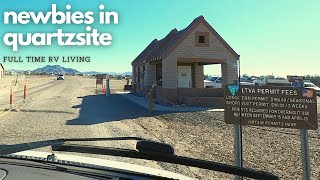 First Time in Quartzsite  Staying in The Magic Circle [upl. by Griffith]