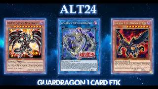 YGOPRO Guardragon 1 Card FTK Combo [upl. by Nalor]