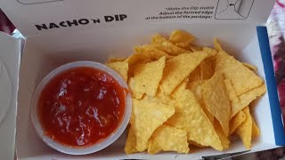 Trying el salvador Nachos and salsa dip from Greece 🇬🇷 nachos salsa dip spicy snack [upl. by Astraea]