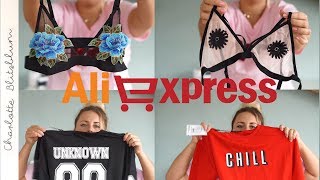 ALIEXPRESS REVIEW 7  Tryon bralettes badpakken amp kleding  Charlotte Blitzblum [upl. by Einnaoj575]