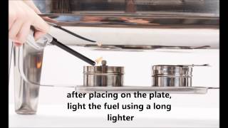 How to use a chafing dish [upl. by Aisital]