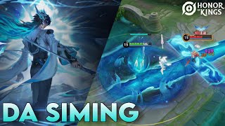 New Hero DA SIMING Gameplay  Honor of Kings [upl. by Nahaj143]