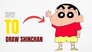 How to Draw shinchan  shinchan cartoon easy Drawing  shinchan Drawing tutorial [upl. by Anevad582]