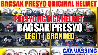 BAGSAK PRESYO NG MGA BRANDED HELMET  PRESYO NG MGA HELMET AT MGA MODEL  LEGIT STORE [upl. by Nahsor61]