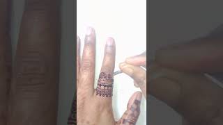 Easy fingertip mehndi design mehndidesigns simplehenna [upl. by Bergren]