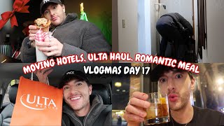 Moving HOTELS ULTA Haul ROMANTIC Meal  VLOGMAS DAY 17 [upl. by Mcculloch]