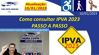 Guia passo a passo Como consultar e Pagar IPVA 2023 SP [upl. by Knick]