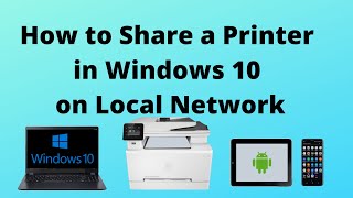 How to Share a Printer in Windows 10 on Local Network [upl. by Anawt]