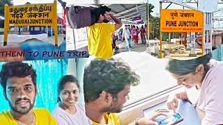 Madurai To Pune Train Trip  Tamil Couple Vlog  Merkuthodarchi  Fun Trip  24 Hours Travel [upl. by Adnolor]