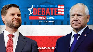 Full Debate Walz vs Vance Vice Presidential Debate I MSNBC [upl. by Aay10]