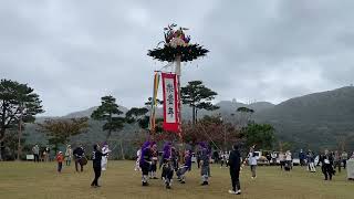 令和６年もとぶ八重岳さくら祭2日目渡久地伝統芸能保存会旗頭シンカシンカ [upl. by Belda]