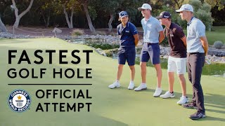 The Fastest Hole of Golf  Guinness World Records 2021  Hero Challenge [upl. by Ita29]