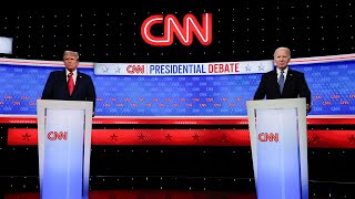 Highlights from the first presidential debate in 180 seconds [upl. by Hannahoj]