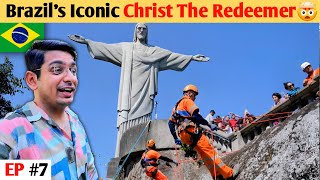 Christ The Redeemer Rio De Janeiro Brazil 🇧🇷🔥 7 WONDER [upl. by Ahsoyek782]