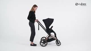 How to Use the Twowheel Mode I PRIAM Stroller I CYBEX [upl. by Eenal18]