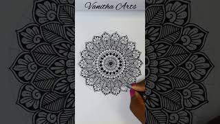 How to draw Mandala for Beginners  mandala art  stepbystep  doodle creativeart mandaladrawing [upl. by Ahsiyn787]