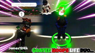 The MOST GOATED DUO on Hoops Life Roblox Hoops Life [upl. by Kenney586]