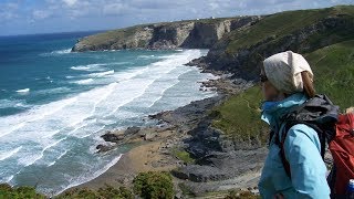 Trebarwith Strand And Delabole Walk South West Coast Path Walks In Cornwall England UK [upl. by Sugihara906]