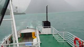 MF Geiranger arriving Sæbø for crewchange on a rainy day [upl. by Finny]