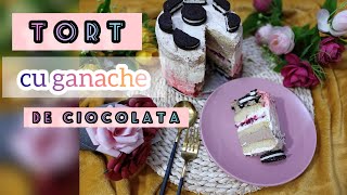 Tort cu ganache de ciocolata 🎂 [upl. by Murdock]