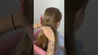 Simple back to school hairstyle hairstyle backtoschoolhairstylesforkids hairtutorial [upl. by Assiralc174]