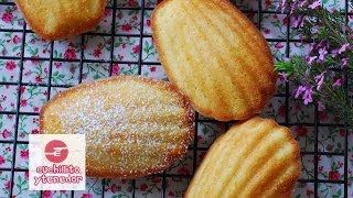 Receta de Madeleines elaboración de manera sencilla Cuchillito y Tenedor 4 [upl. by Shelah279]