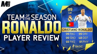 FIFA 16 TOTS RONALDO REVIEW 99 FIFA 16 Ultimate Team Player Review  In Game Stats [upl. by Murry]