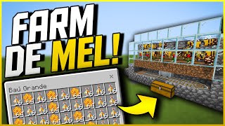 FARM de MEL MUITO FÁCIL no MINECRAFT BEDROCK TUTORIAL [upl. by Ailehpo]