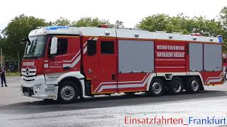 Erstmalig Werkfeuerwehr Infraserv fährt mit Sondersignal vom Tag der Offen Tür der FuRw 31 ab [upl. by Agnesse]