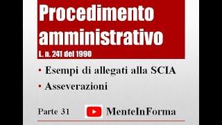 Procedimento amministrativo  Ln 2411990 Parte 31  Allegati alla SCIA [upl. by Mieka60]