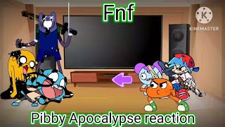 Fnf react to The Pibby Apocalypse mod Gacha club [upl. by Ekal833]