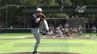 RHP Andrew Paulson Cornerstone Christian School Class f 2025 [upl. by Maxine]