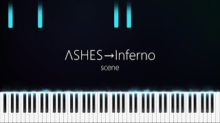 ΛSHES→Inferno  PROMARE  Synthesia  Piano  SawanoHiroyuki [upl. by Brook]