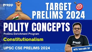 UPSC Prelims 2024 Important Concept  Constitution or Constitutionalism Are they the same prelims [upl. by Lamrouex]