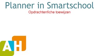 Planner in Smartschool  5  Opdrachtenfiches toewijzen [upl. by Harmon]