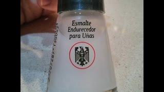 Esmalte endurecedor para uñas de Química Alemana [upl. by Nivrac]