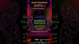 Surah AlMuzzammil The Enshrouded One verse 15 With Urdu and English translation 73 سورۃ المزمل [upl. by Noremak]