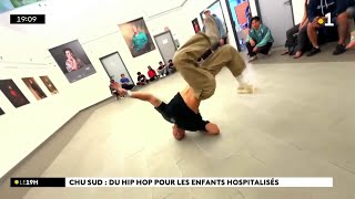 Au CHU de SaintPierre des danseurs sont venus rendre visite aux enfantso hospitalisés Reportage [upl. by Constancia]