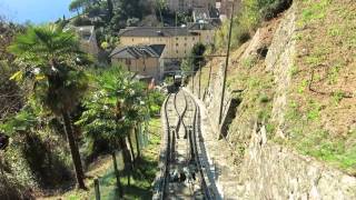 Standseilbahn 690003 Lugano Cassarate  Suvigliana Talfahrt  Funicolare [upl. by Arvonio415]