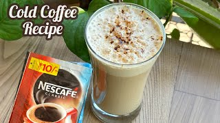 How to make Cold Coffee   Nescafe Classic Coffee Powder Recipe  Cold Coffee Recipe [upl. by Tidwell625]