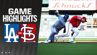 Dodgers vs Cardinals Game Highlights 81724  MLB Highlights [upl. by Sadick898]