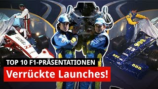 Top 10 Verrückte F1Präsentationen [upl. by Nebe]