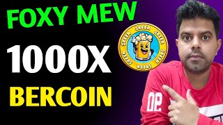 Beercoin 1000X  FoxyMew 100X Pump Soon  Mew Coin News Today [upl. by Naj768]