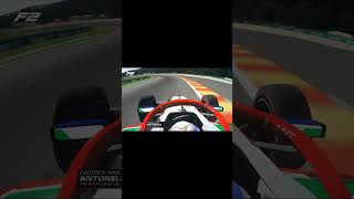 Pouhon in an F2 car in assettocorsa shorts f2 ytshorts spa racing recreation [upl. by Aihsoem]