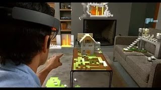 Microsoft HoloLens  первый взгляд на голографический компьютер [upl. by Ginder]