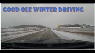 Driving from Green Bay WI to Shawano WI in Snow Storm Avree greenbaywi shawano winter snow [upl. by Dolly700]